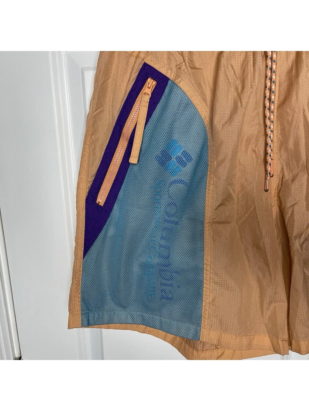Columbia Men’s M Colorblock Riptide Retro Shorts - 80s 90s Vintage Inspired